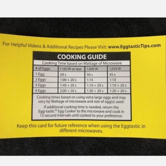 EGG TASTIC Microwave Egg Cooker & Poacher As Seen On TV NEW - Picture 7 of 10